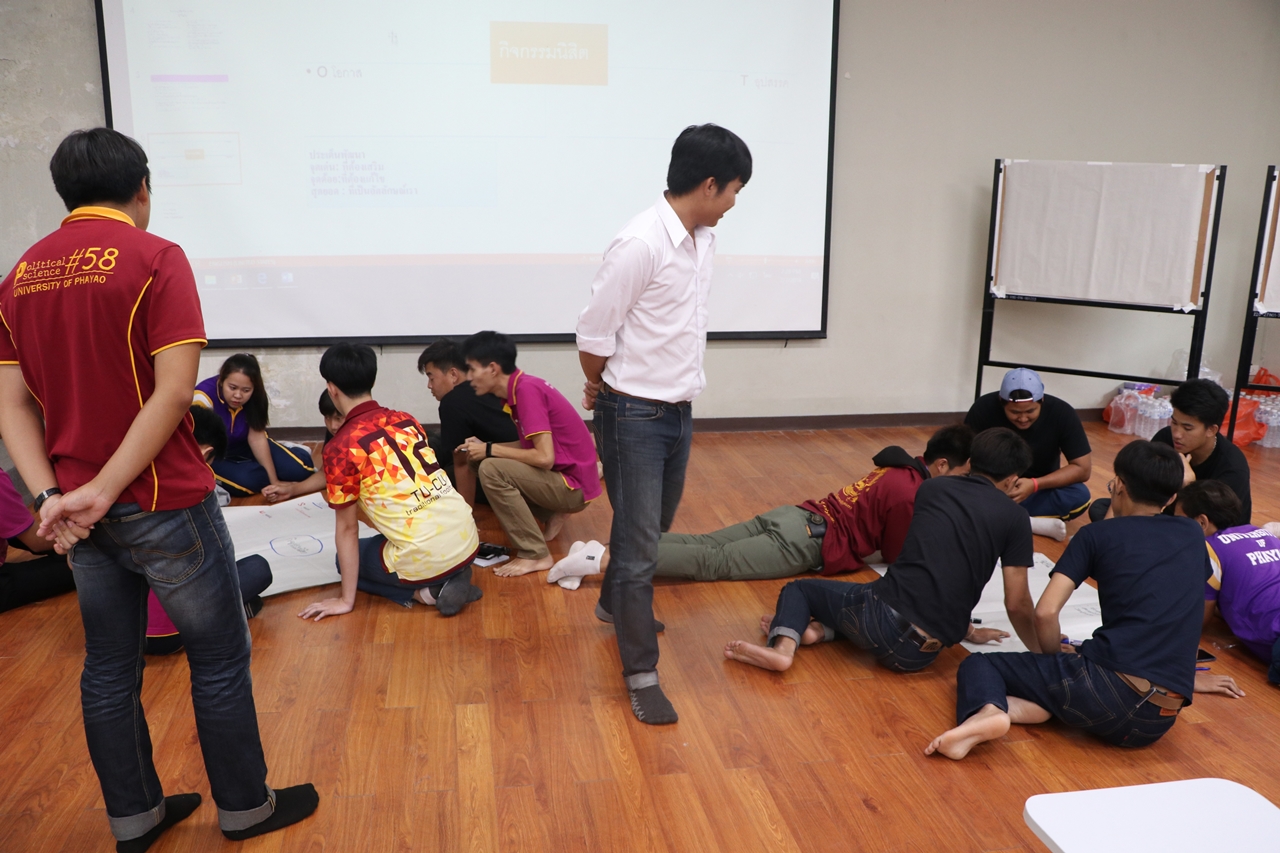 คณะรัฐศาสตร์และสังคมศาสตร์ มหาวิทยาลัยพะเยา ดำเนินโครงการส่งเสริมและพัฒนากิจการนิสิต กิจกรรมที่ 4 “พัฒนาศักยภาพผู้นำกิจกรรมนิสิต”