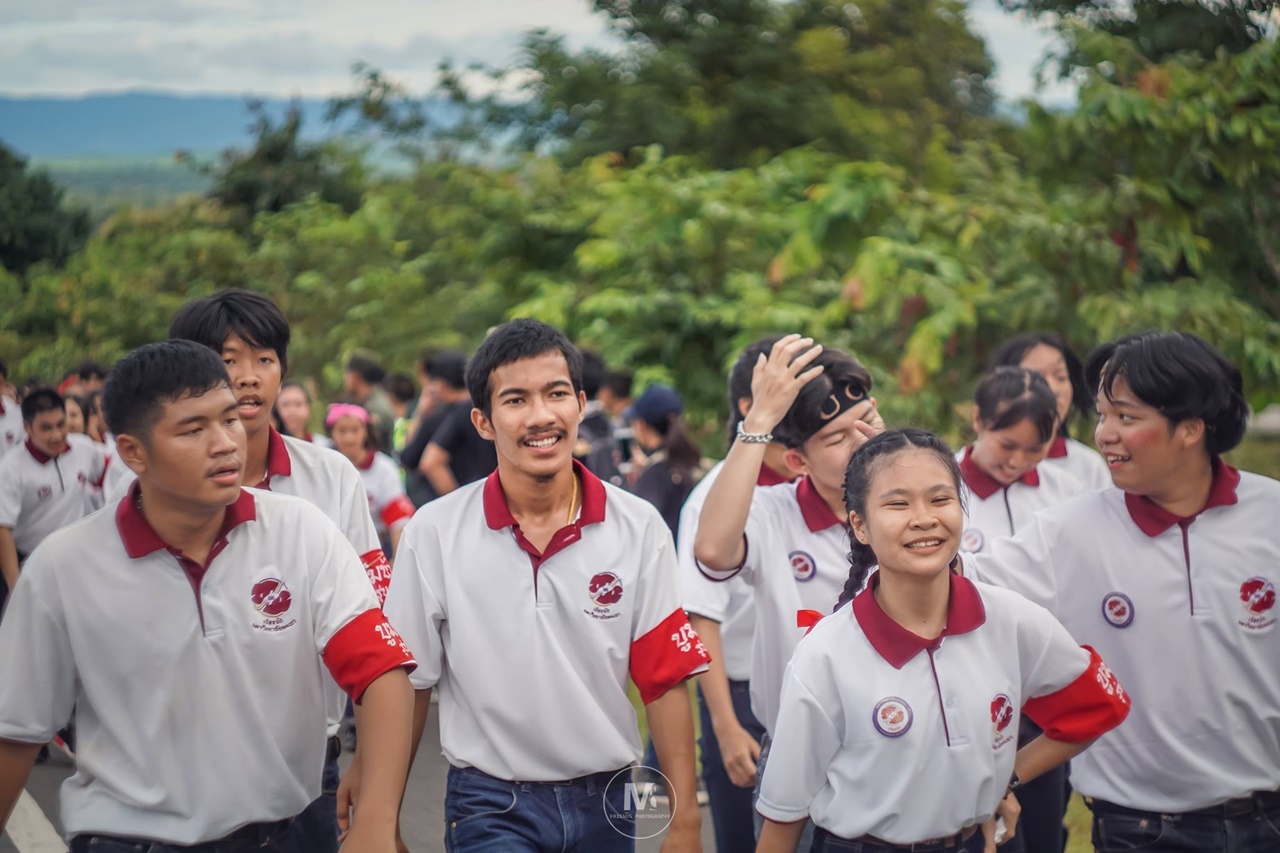 คณะรัฐศาสตร์และสังคมศาสตร์ มหาวิทยาลัยพะเยา ร่วมกิจกรรมประเพณีเดินเข้ามหาวิทยาลัยพะเยา ประจำปี 2561