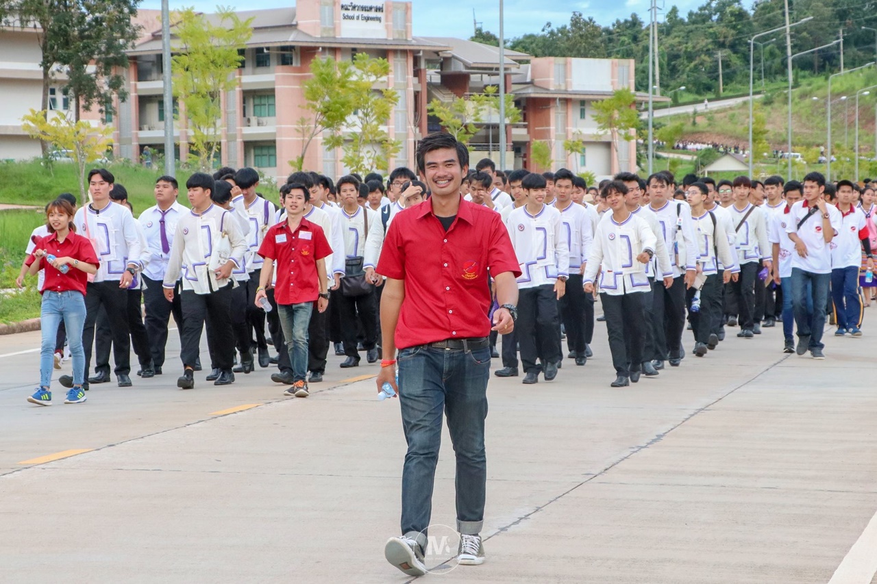 คณะรัฐศาสตร์และสังคมศาสตร์ มหาวิทยาลัยพะเยา ร่วมกิจกรรมประเพณีเดินเข้ามหาวิทยาลัยพะเยา ประจำปี 2561