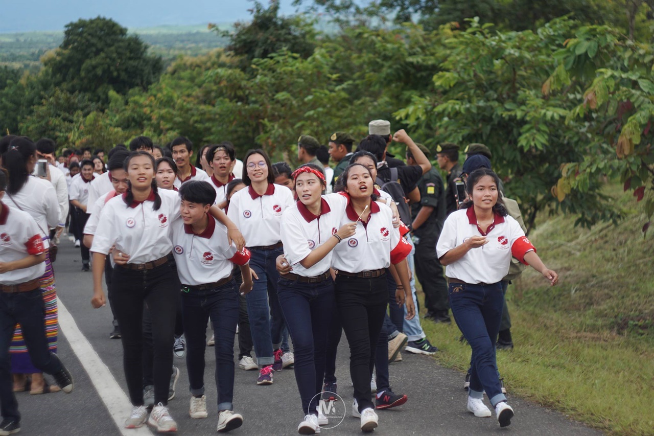 คณะรัฐศาสตร์และสังคมศาสตร์ มหาวิทยาลัยพะเยา ร่วมกิจกรรมประเพณีเดินเข้ามหาวิทยาลัยพะเยา ประจำปี 2561