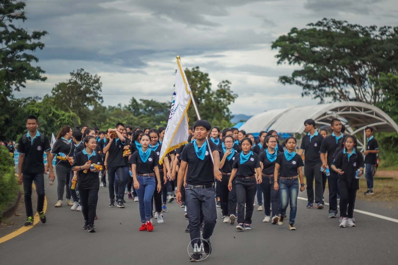 คณะรัฐศาสตร์และสังคมศาสตร์ มหาวิทยาลัยพะเยา ร่วมกิจกรรมประเพณีเดินเข้ามหาวิทยาลัยพะเยา ประจำปี 2561