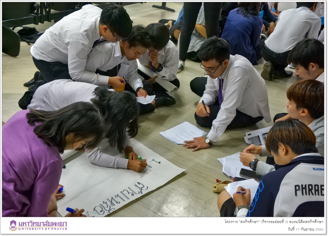 คณะรัฐศาสตร์และสังคมศาสตร์ มหาวิทยาลัยพะเยา ดำเนินโครงการ “สหกิจศึกษา” (กิจกรรมย่อยที่ 3) อบรมนิสิตสหกิจศึกษา