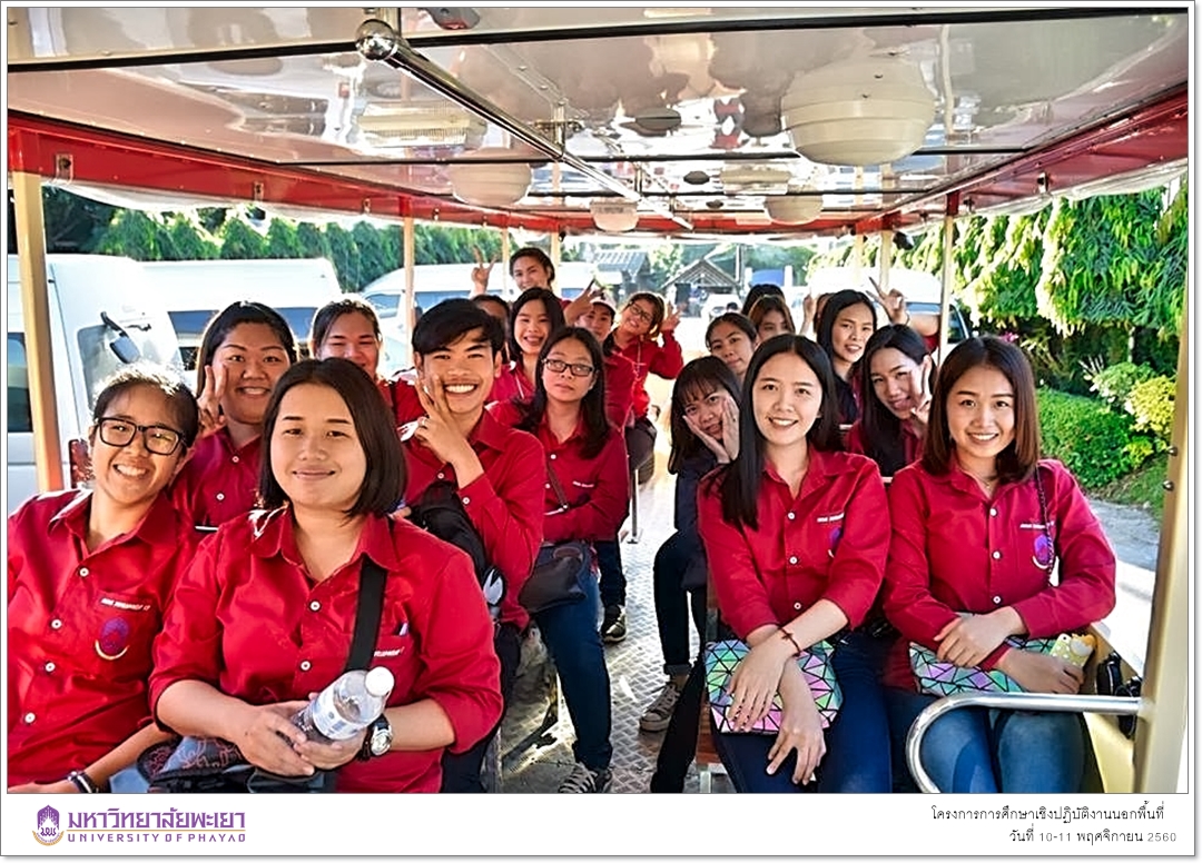 สาขาวิชาพัฒนาสังคม คณะรัฐศาสตร์และสังคมศาสตร์ มหาวิทยาลัยพะเยา ดำเนินโครงการการศึกษาเชิงปฏิบัติงานนอกพื้นที่