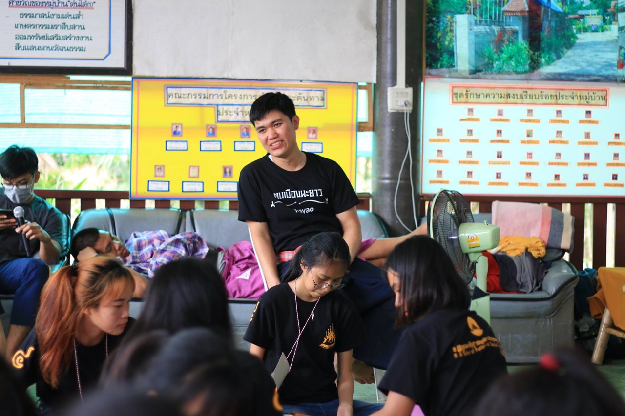 หน่วยกิจการนิสิต คณะรัฐศาสตร์และสังคมศาสตร์ มหาวิทยาลัยพะเยา   ดำเนินโครงการส่งเสริมกิจกรรมสโมสรนิสิต กิจกรรมที่ 1 “ค่ายรัฐ – พัฒ อาสา”