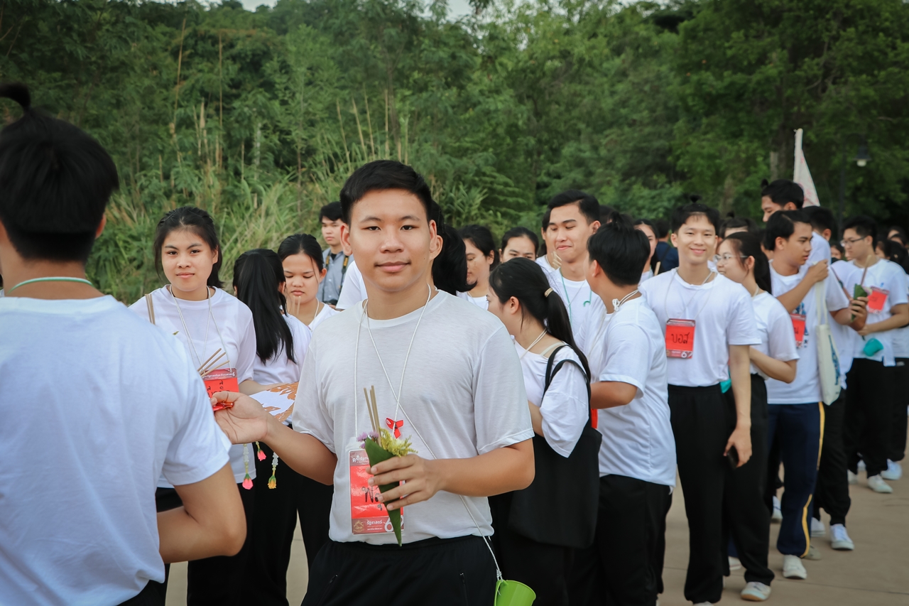 หน่วยกิจการนิสิตและทำนุบำรุงศิลปวัฒนธรรม พร้อมด้วยสโมสรนิสิต คณะรัฐศาสตร์และสังคมศาสตร์ มหาวิทยาลัยพะเยา ร่วมจัดกิจกรรม “ตานตุงหลวง บวงสรวงพระพุทธภุชคารักษ์”