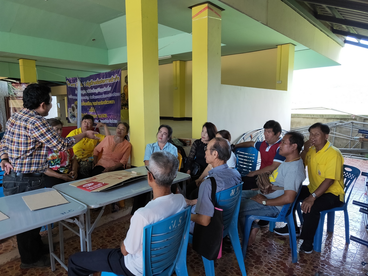 คณะรัฐศาสตร์และสังคมศาสตร์ มหาวิทยาลัยพะเยา ดำเนินงาน 1 Faculty 1 Signature ประจำปีงบประมาณ 2562 เรื่อง ภูมิปัญญาชุมชนเกี่ยวกับนวัตกรรมสีเขียวด้านการอุปโภคบริโภค: สันป่าม่วง จ.พะเยา