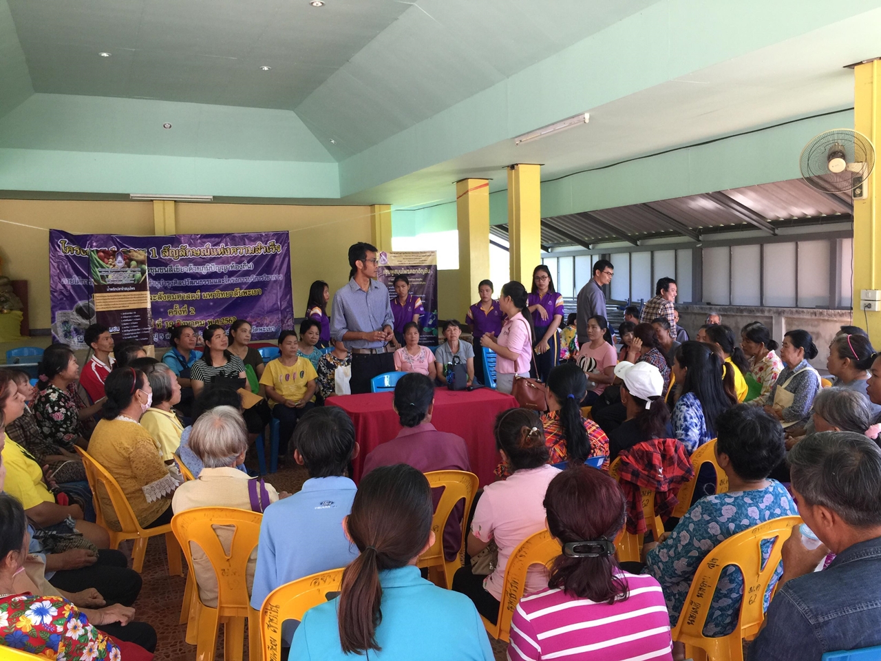 คณะรัฐศาสตร์และสังคมศาสตร์ มหาวิทยาลัยพะเยา ดำเนินงาน 1 Faculty 1 Signature ประจำปีงบประมาณ 2562 เรื่อง ภูมิปัญญาชุมชนเกี่ยวกับนวัตกรรมสีเขียวด้านการอุปโภคบริโภค: สันป่าม่วง จ.พะเยา