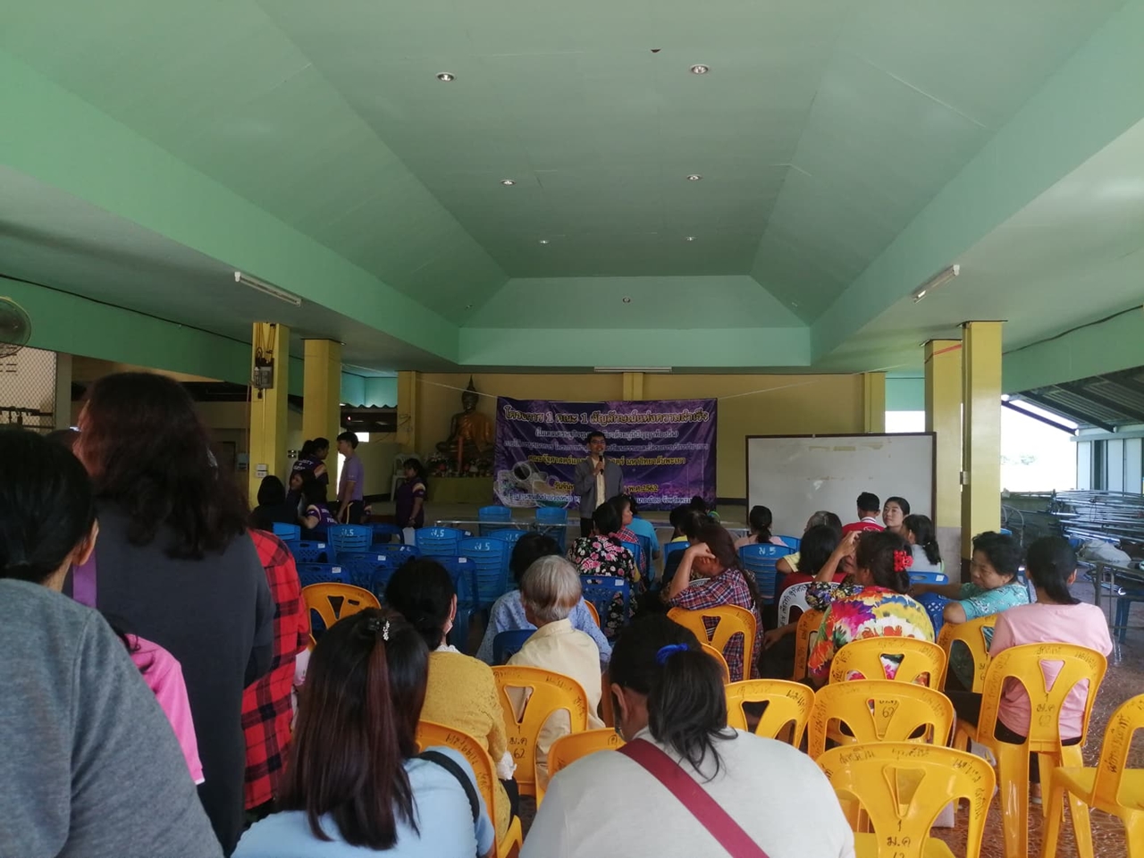 คณะรัฐศาสตร์และสังคมศาสตร์ มหาวิทยาลัยพะเยา ดำเนินงาน 1 Faculty 1 Signature ประจำปีงบประมาณ 2562 เรื่อง ภูมิปัญญาชุมชนเกี่ยวกับนวัตกรรมสีเขียวด้านการอุปโภคบริโภค: สันป่าม่วง จ.พะเยา