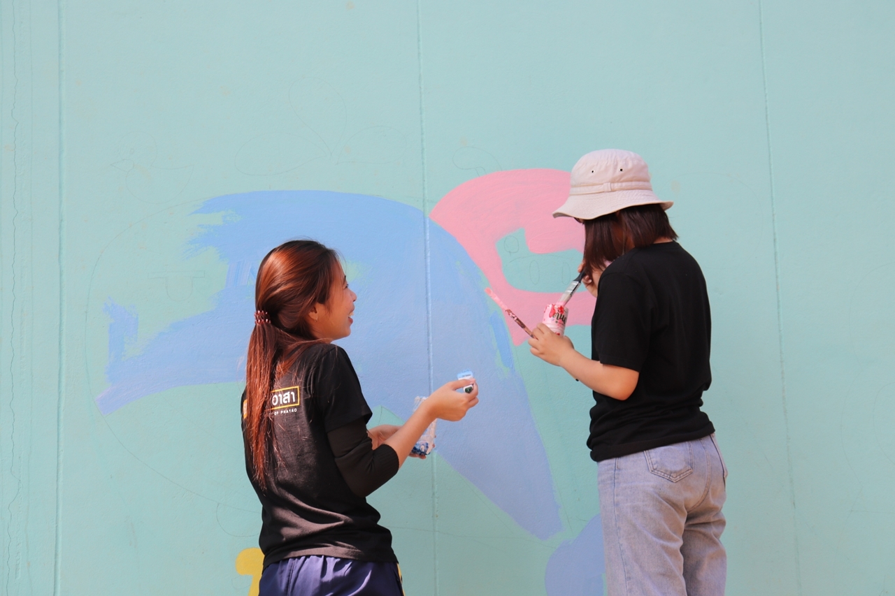 คณะรัฐศาสตร์และสังคมศาสตร์ มหาวิทยาลัยพะเยา ดำเนินโครงการส่งเสริมและสร้างการเรียนรู้สู่ชุมชน ค่ายรัฐ-พัฒน์รวมใจพัฒนา ปีที่ 2 ณ โรงเรียนบ้านแม่งาวใต้ อำเภองาว จังหวัดลำปาง