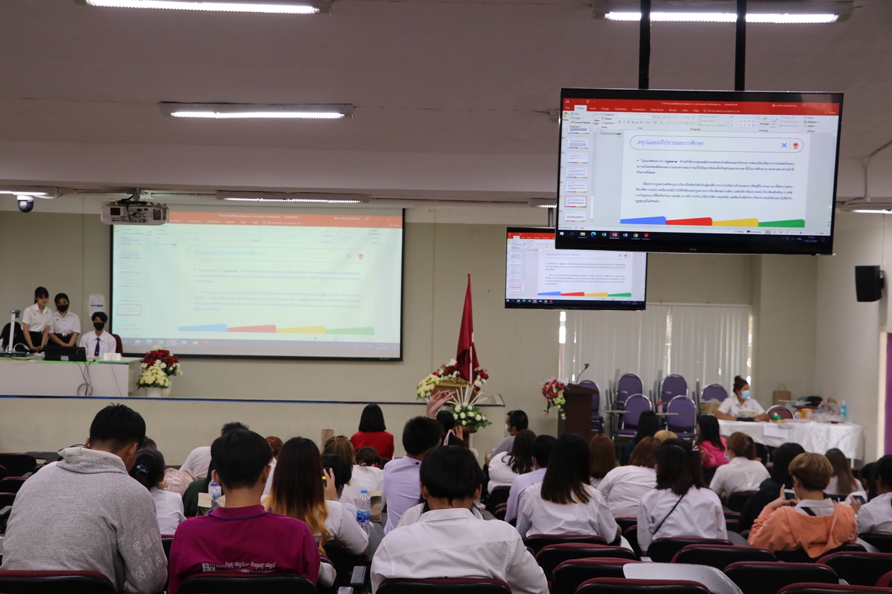 วันวิชาการพิราบขาว การนำเสนอผลงานวิชาการของนิสิต ศิลปะศาสตร์บัณฑิต สาขาวิชาพัฒนาสังคม  ระดับหลักสูตรครั้งที่ 2