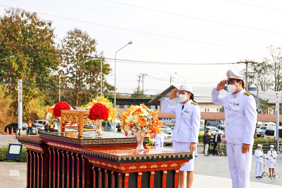 คณะรัฐศาสตร์และสังคมศาสตร์ มหาวิทยาลัยพะเยา เข้าร่วมพิธีวางพานพุ่มถวายราชสักการะ เนื่องในวันยุทธหัตถีสมเด็จพระนเรศวรมหาราช ประจำปี 2565