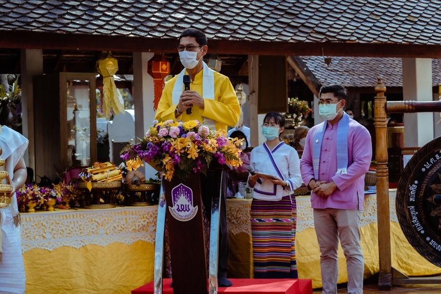 คณะรัฐศาสตร์และสังคมศาสตร์ มหาวิทยาลัยพะเยา ดำเนินโครงการประเพณีแห่ผ้าห่มพระธาตุจอมทอง ประจำปี 2565