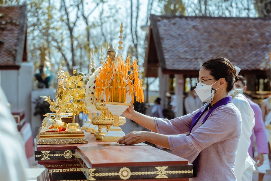 คณะรัฐศาสตร์และสังคมศาสตร์ มหาวิทยาลัยพะเยา ดำเนินโครงการประเพณีแห่ผ้าห่มพระธาตุจอมทอง ประจำปี 2565