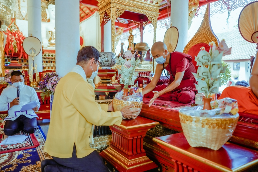 คณะรัฐศาสตร์และสังคมศาสตร์ มหาวิทยาลัยพะเยา ดำเนินโครงการประเพณีแห่ผ้าห่มพระธาตุจอมทอง ประจำปี 2565