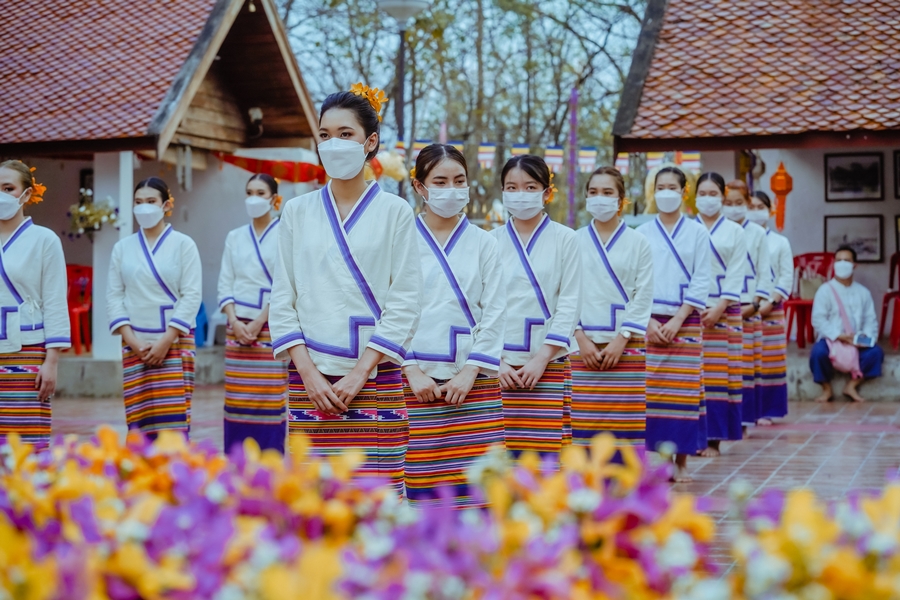 คณะรัฐศาสตร์และสังคมศาสตร์ มหาวิทยาลัยพะเยา ดำเนินโครงการประเพณีแห่ผ้าห่มพระธาตุจอมทอง ประจำปี 2565