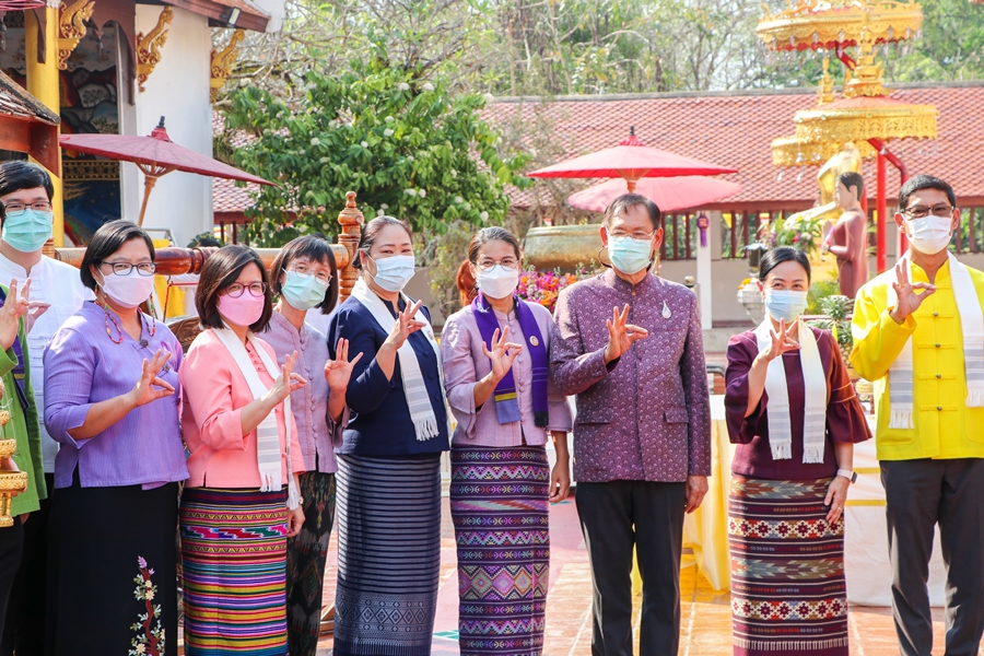 คณะรัฐศาสตร์และสังคมศาสตร์ มหาวิทยาลัยพะเยา ดำเนินโครงการประเพณีแห่ผ้าห่มพระธาตุจอมทอง ประจำปี 2565