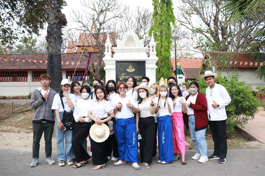 คณะรัฐศาสตร์และสังคมศาสตร์ มหาวิทยาลัยพะเยา ดำเนินโครงการประเพณีแห่ผ้าห่มพระธาตุจอมทอง ประจำปี 2565