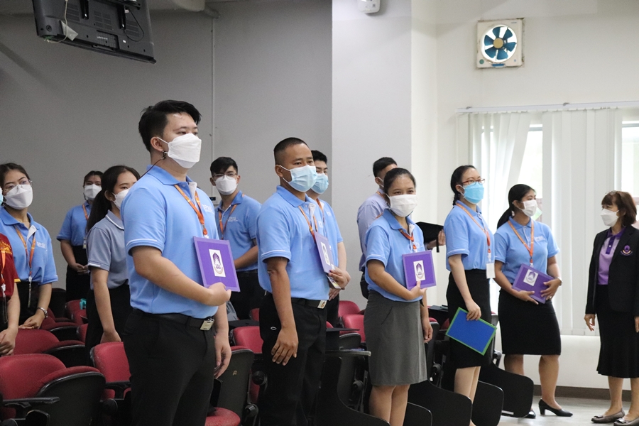 คณะรัฐศาสตร์และสังคมศาสตร์ ดำเนินการฝึกซ้อมและเตรียมความพร้อมเข้ารับพระราชทานปริญญาบัตร ประจำปีการศึกษา 2563