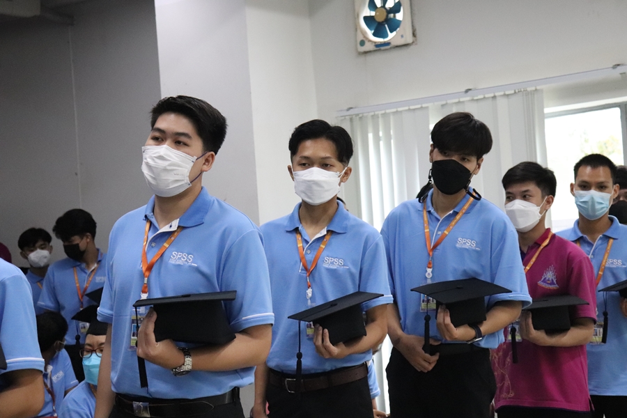 คณะรัฐศาสตร์และสังคมศาสตร์ ดำเนินการฝึกซ้อมและเตรียมความพร้อมเข้ารับพระราชทานปริญญาบัตร ประจำปีการศึกษา 2563