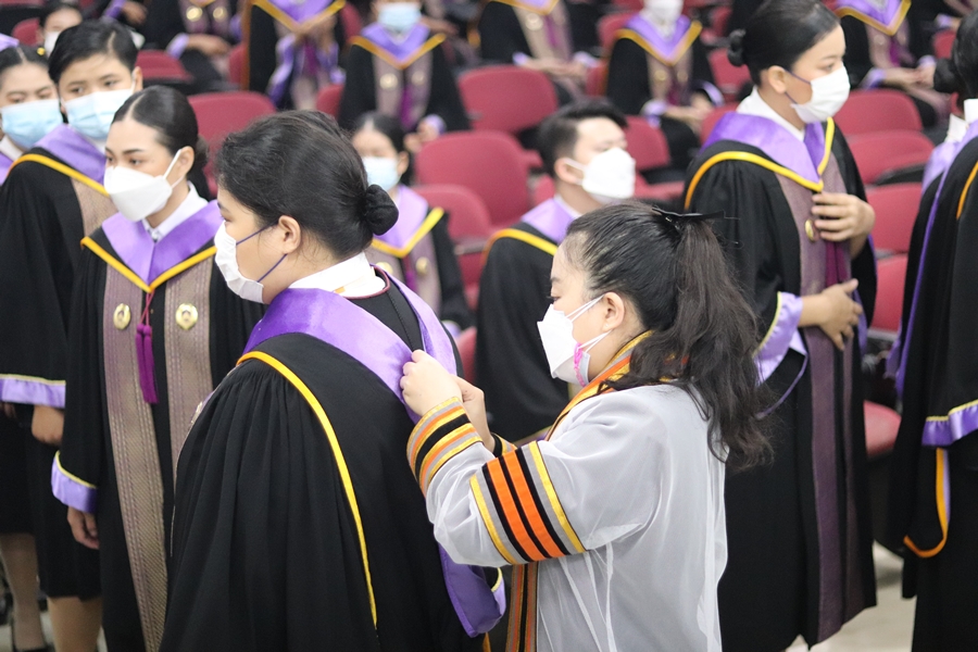 คณะรัฐศาสตร์และสังคมศาสตร์ ดำเนินการฝึกซ้อมและเตรียมความพร้อมเข้ารับพระราชทานปริญญาบัตร ประจำปีการศึกษา 2563