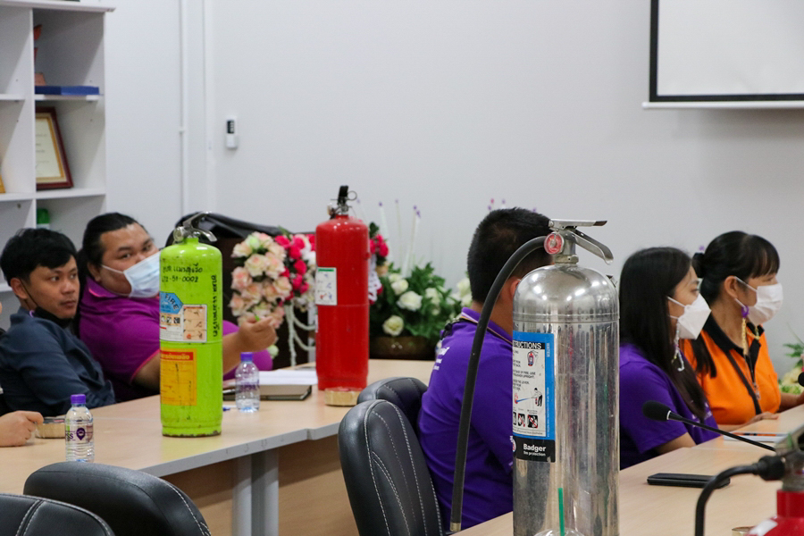 คณะรัฐศาสตร์และสังคมศาสตร์ มหาวิทยาลัยพะเยา ดำเนินการฝึกซ้อมดับเพลิงและฝึกซ้อมอพยพหนีไฟ - Health and Safety SPSS - ประจำปี 2565