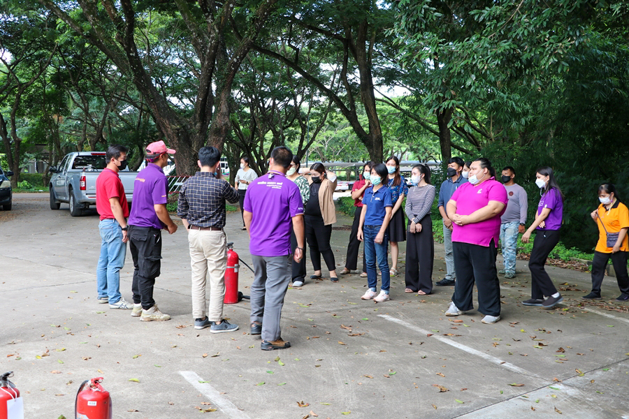 คณะรัฐศาสตร์และสังคมศาสตร์ มหาวิทยาลัยพะเยา ดำเนินการฝึกซ้อมดับเพลิงและฝึกซ้อมอพยพหนีไฟ - Health and Safety SPSS - ประจำปี 2565