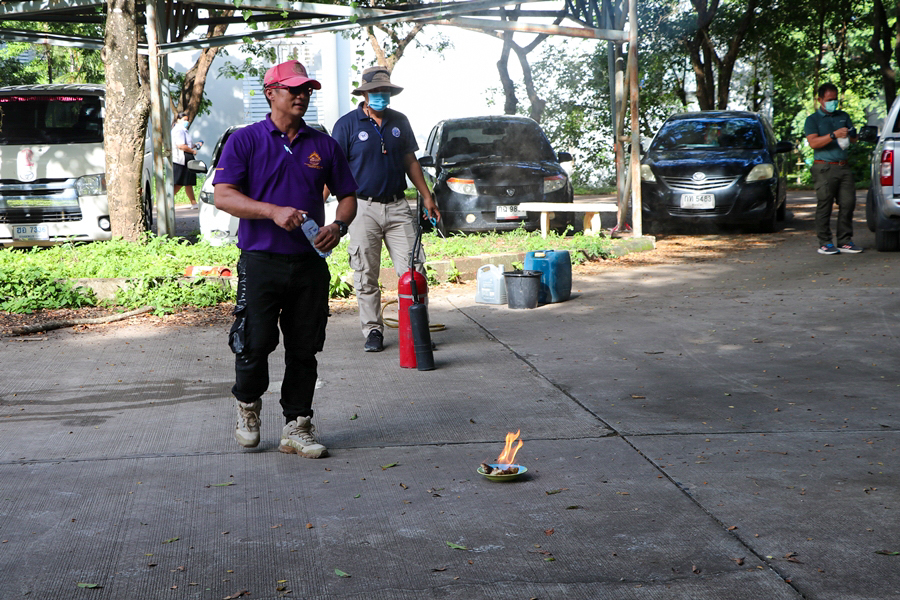 คณะรัฐศาสตร์และสังคมศาสตร์ มหาวิทยาลัยพะเยา ดำเนินการฝึกซ้อมดับเพลิงและฝึกซ้อมอพยพหนีไฟ - Health and Safety SPSS - ประจำปี 2565