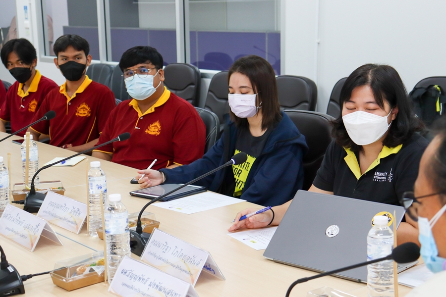 ร่วมหารือความร่วมมือ MOU การส่งเสริมความรู้ความเข้าใจในสิทธิมนุษยชน ระหว่างแอมเนสตี้ อินเตอร์เนชั่นแนล ประเทศไทย คณะรัฐศาสตร์และสังคมศาสตร์