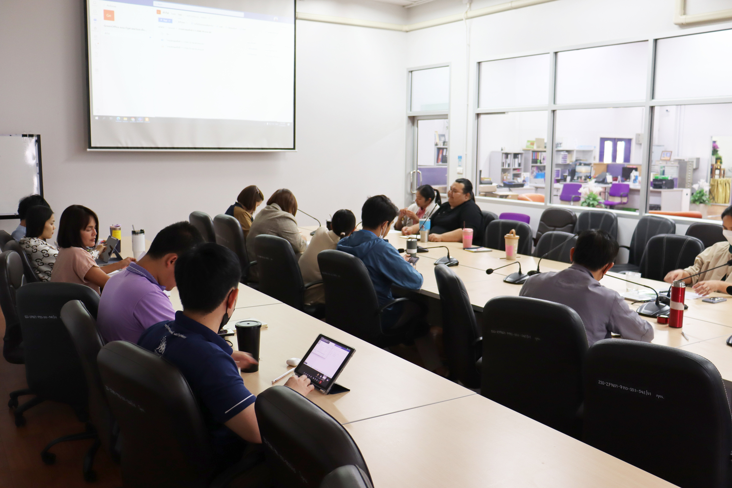 คณะรัฐศาสตร์และสังคมศาสตร์จัดประชุมคณะกรรมการดำเนินงานสำนักงานสีเขียว (Green office) ครั้งที่ 1 ประจำปี 2566