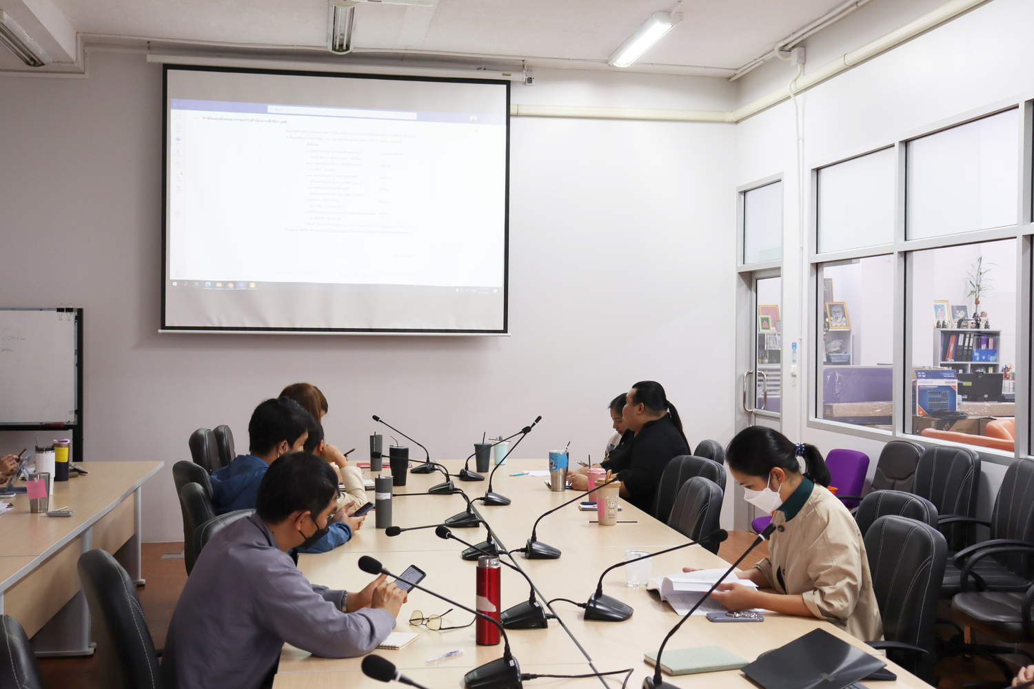 คณะรัฐศาสตร์และสังคมศาสตร์จัดประชุมคณะกรรมการดำเนินงานสำนักงานสีเขียว (Green office) ครั้งที่ 1 ประจำปี 2566