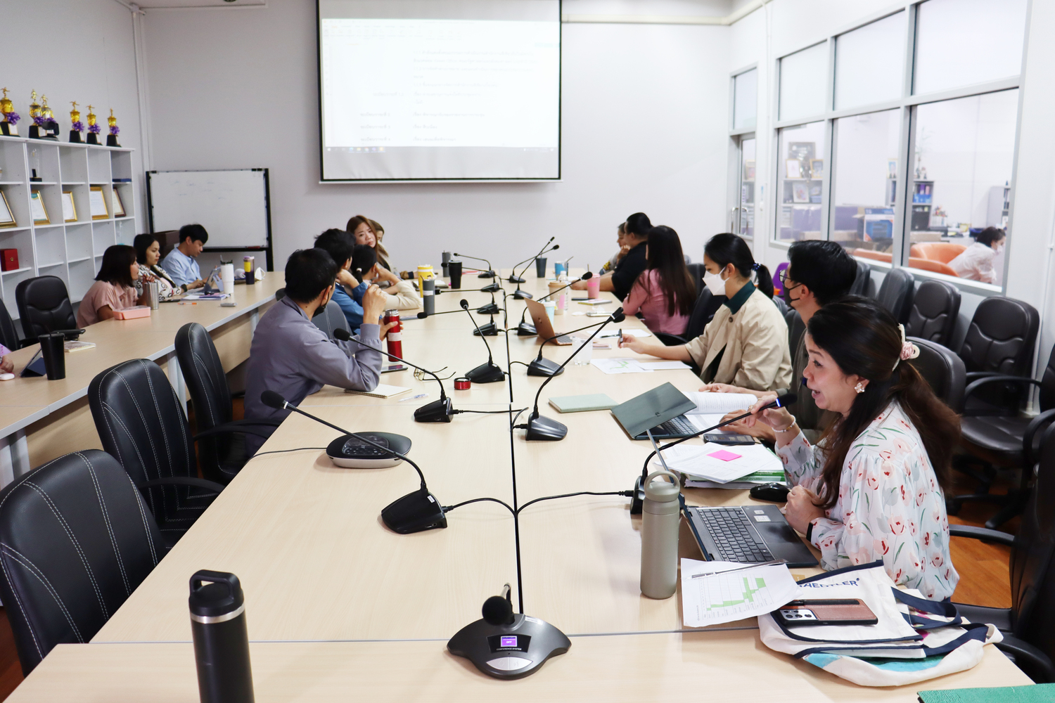 คณะรัฐศาสตร์และสังคมศาสตร์จัดประชุมคณะกรรมการดำเนินงานสำนักงานสีเขียว (Green office) ครั้งที่ 1 ประจำปี 2566