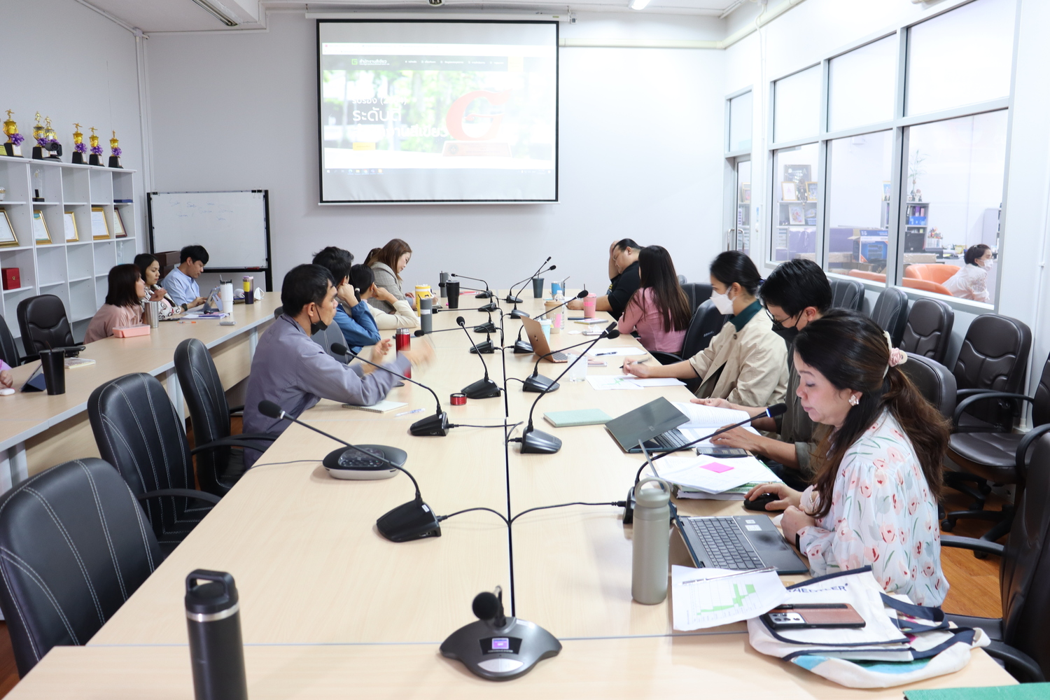 คณะรัฐศาสตร์และสังคมศาสตร์จัดประชุมคณะกรรมการดำเนินงานสำนักงานสีเขียว (Green office) ครั้งที่ 1 ประจำปี 2566