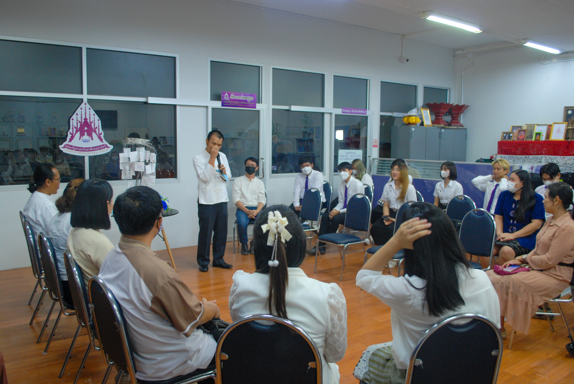 คณะรัฐศาสตร์และสังคมศาสตร์ มหาวิทยาลัยพะเยา ร่วมแรงกายและผสานแรงใจจัดโครงการทำบุญแนวใหม่ที่สื่อถึงความหลากหลายทางวัฒนธรรม